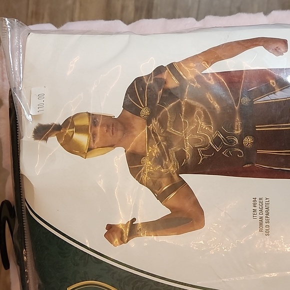 Marc Anthony Adult Roman Costume, Standard Size Fits Up to 44 Jacket Size - Picture 10 of 12